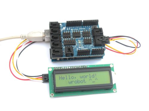 Wrobot IIC/I2C LCD 1602 Shield  A  